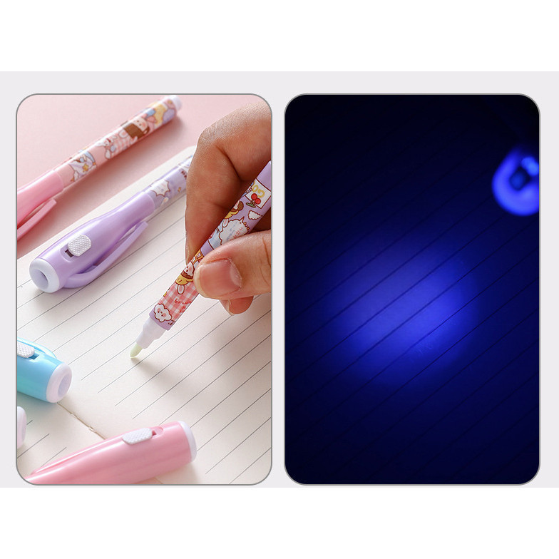 

Pulpen Magic Invisible Tinta Transparant Sinar Uv 1131