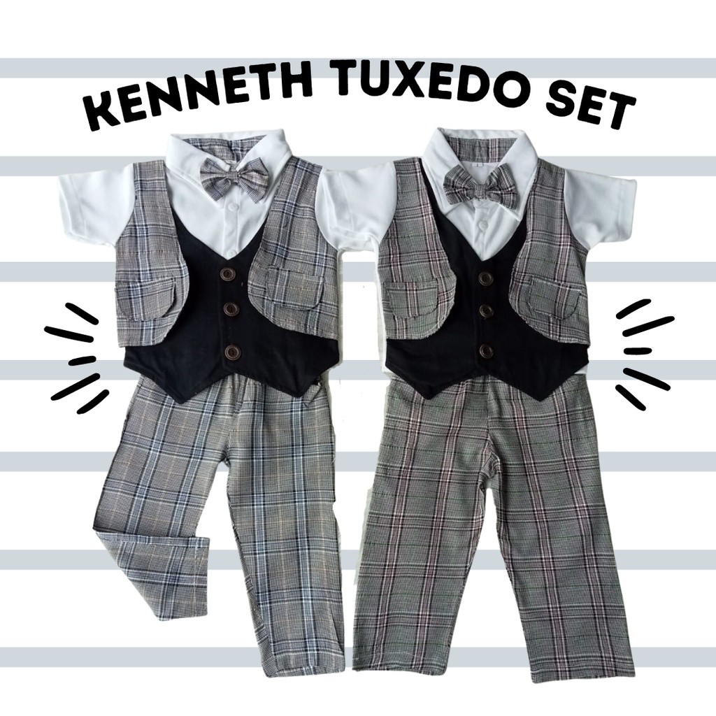 YANCSHOP Grosir KENNETH TUXEDO SET CELANA PANJANG