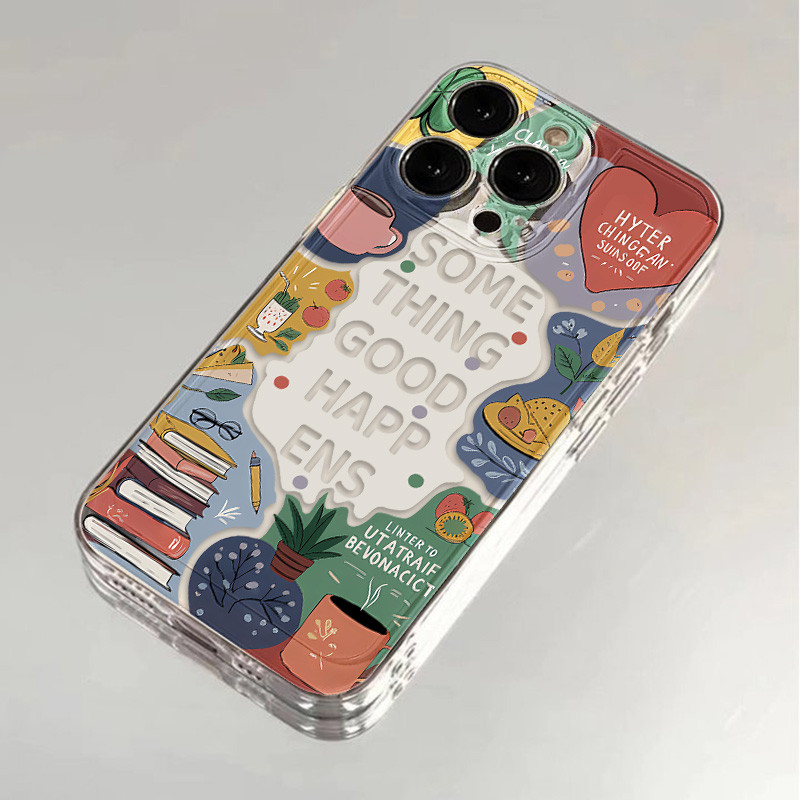 Hal-hal Baik Terjadi Clear Casing Hp for IPhone 11 7Plus 8Plus X XS Max Cover for IPhone 12 Pro for 