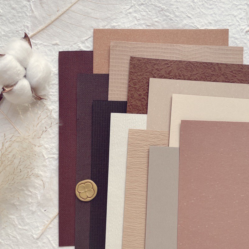 

12Pcs Vintage Textured Paper Scrapbooking Supplies Junk Journal Collage Paper DIY Diary Bookmark Tissue Paper Decorate Materials