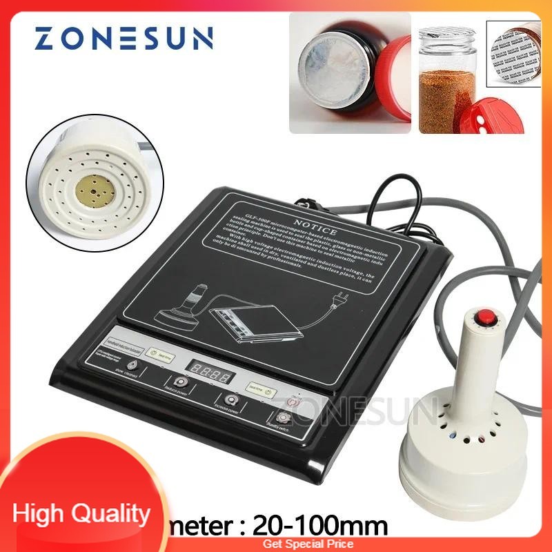 

THE BEST ZONESUN Hand Held Electromagnetic Induction Sealer Glass PET PP Bottle Sealing Machine Microcomputer Aluminum Foil Capper