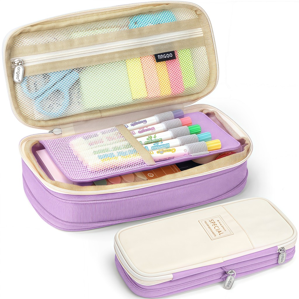 

Creative Simple Pen Pouch Large Capacity Portable Pen Case Safe and Durable Waterproof Material School Office Supplies