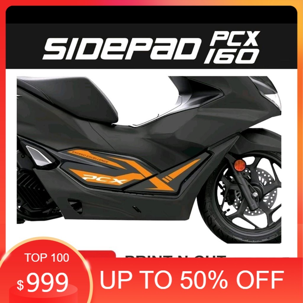 Sticker Antigores Sidepad Bawah Honda PCX 160 - All PCX 160 Print & Cut Motor Keren - Motorcycle