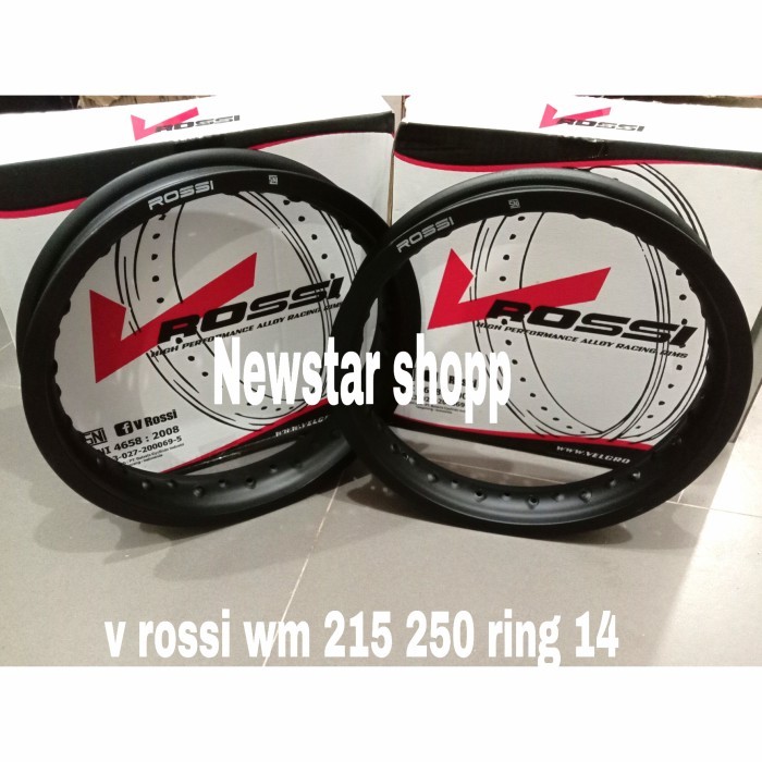 velg rossi 215 250 14 velg v rossi wm ring 14 215 250 black