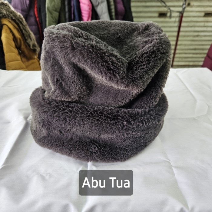 Topi Bulu / Mongolia - Coklat Belang