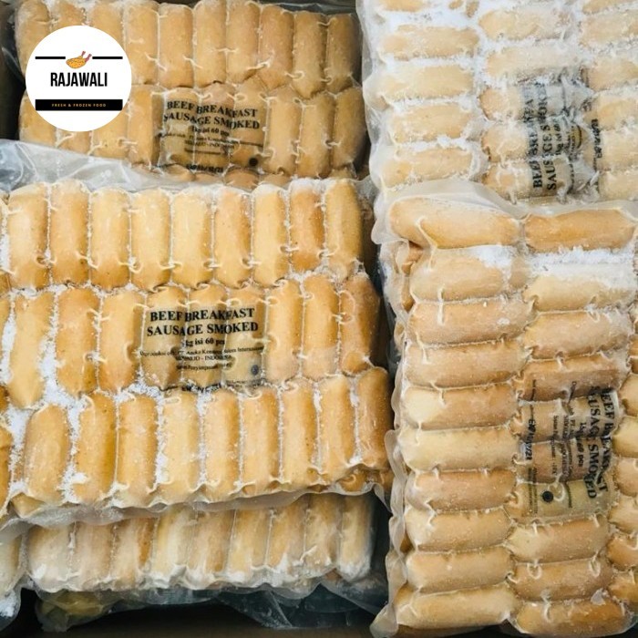

beef breakfast sausage smoked 1kg / sosis sapi premium - 40