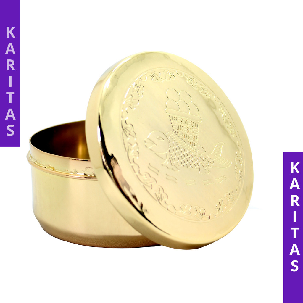 PIKSIS LAPIS EMAS 24 KARAT / PIKSIS TEMPAT HOSTI / PIXIS GOLD / PIXIS SILVER / PIKSIS KUNINGAN / TEM