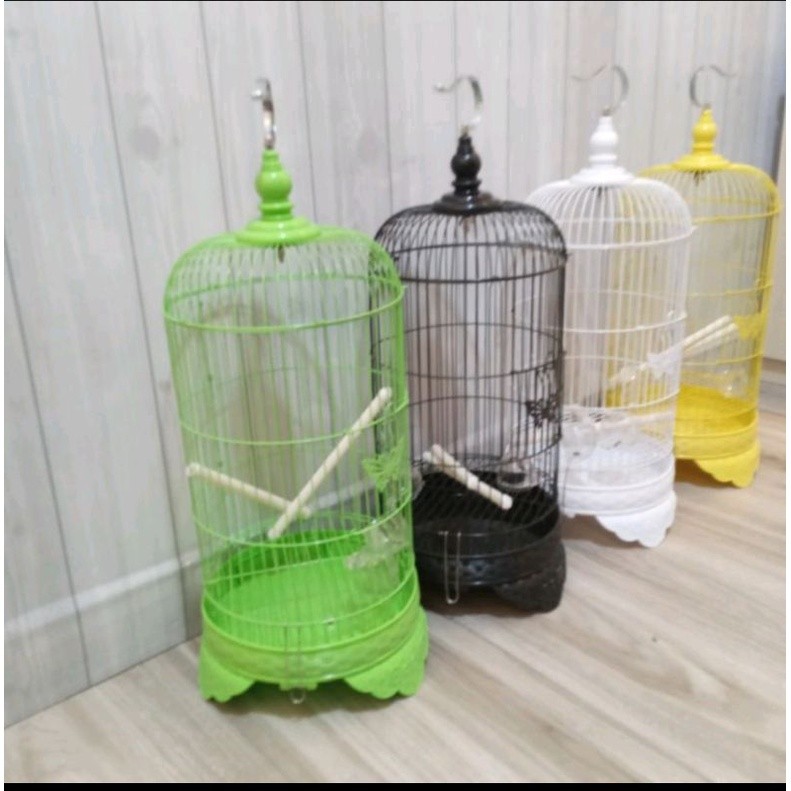 sangkar bulat besi import buat burung pleci/ciblek/prenjak