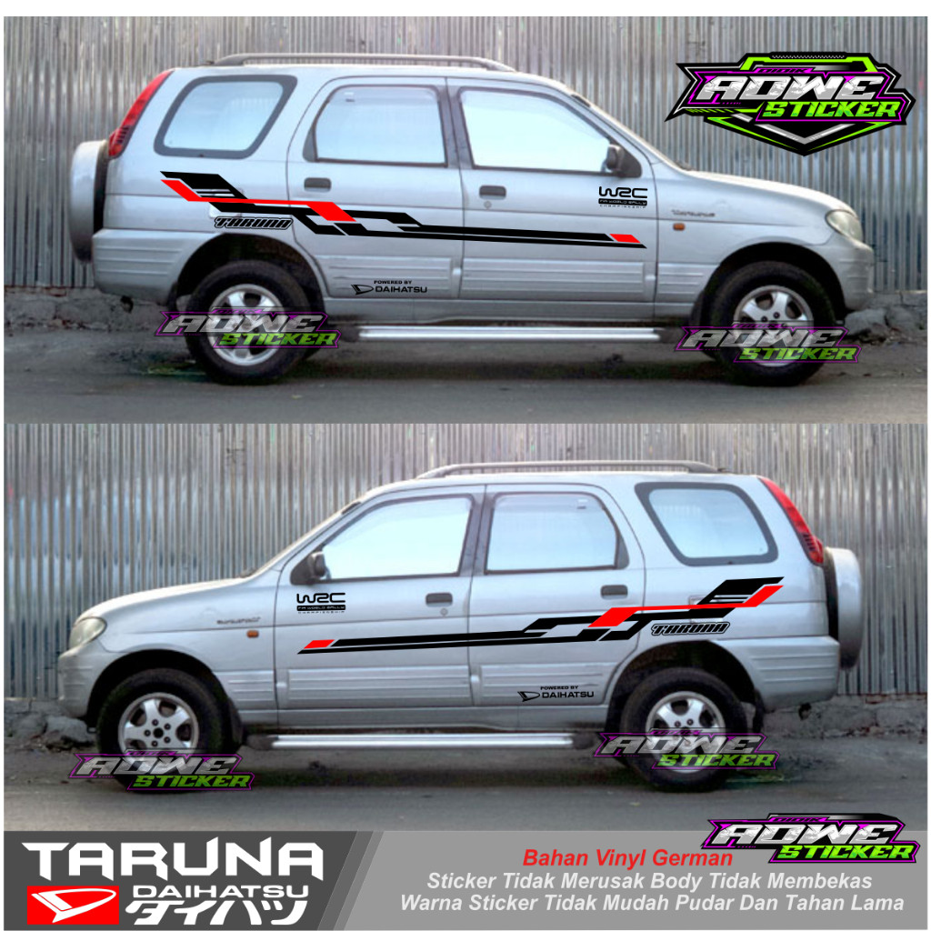 PROMO STICKER STIKER MOBIL TARUNA CUTTING STICKER MOBIL DAIHATSU TARUNA TERLARIS