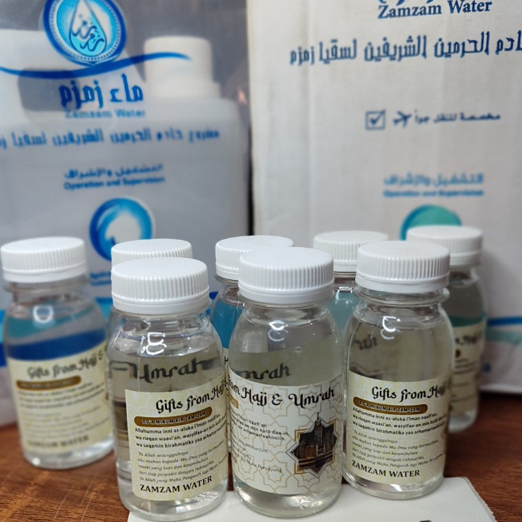 

AIR ZAM ZAM KEMASAN BOTOL 60ML 100% ORIGINAL Asli MEKAH