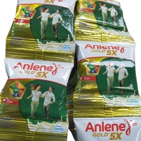 

[[PROMO]]BEST SELLER Anlene Gold 5X Susu Bubuk Dewasa Original 10 Sachet - Tulang & Sendi - Vanilla