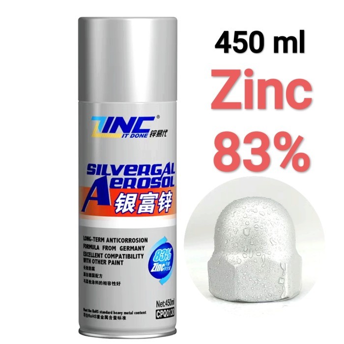 Cat semprot spray Cold Galvanized Zinc it Done galvanis anti karat 83%