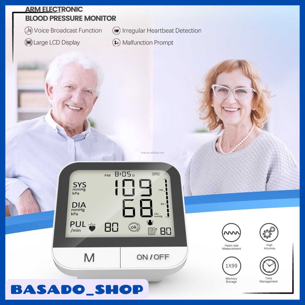 TaffOmicron Tensimeter Digital Pengukur Tekanan Darah English Voice - BMP-A7VL