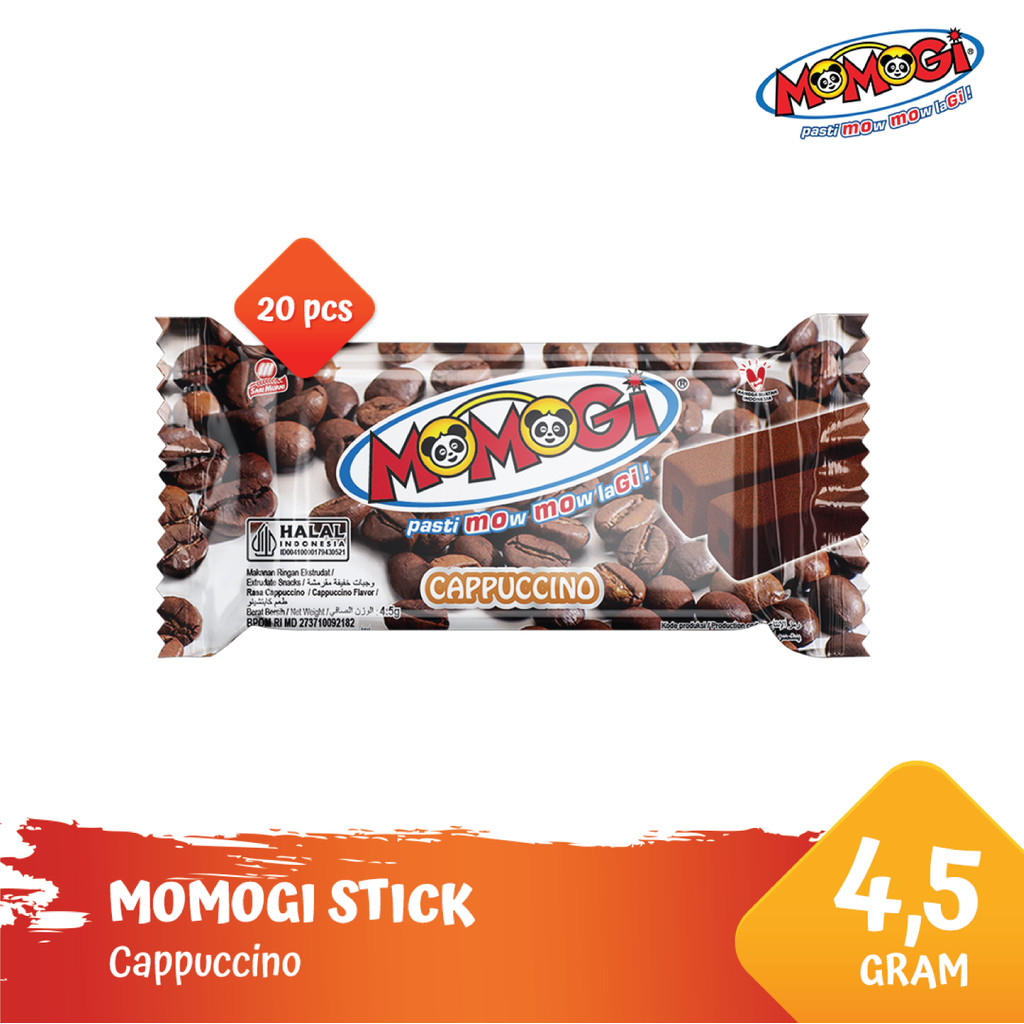 

Momogi Stick Snack Makanan Ringan 4.5gr - Cappuccino [1 Box 20 Pcs]