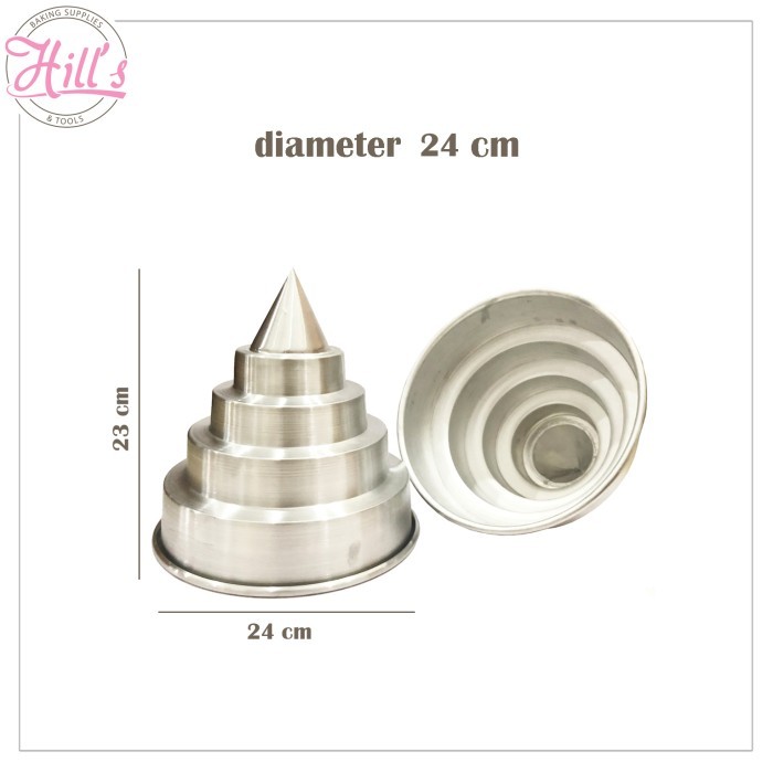 LOYANG TUMPENG SUSUN / CETAKAN TUMPENG SUSUN 18 CM 20 CM 22 CM - 18 cm