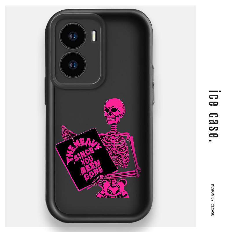 Soft Case Untuk Vivo S17 Y20 Y21 Y30 Y35 Y51 Casing Vivo Y12 Y15 Y17 Y02 Premium Hitam Silicone Casi