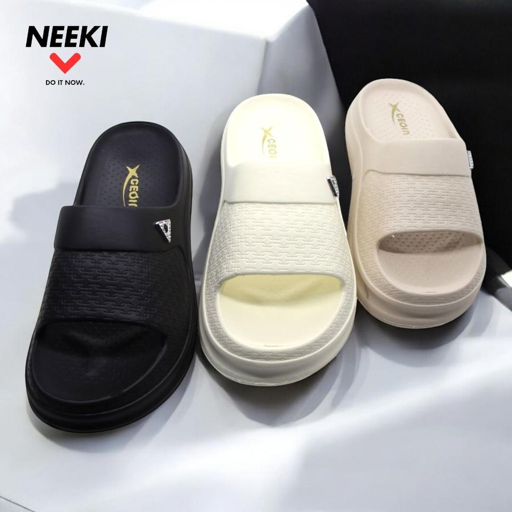 NEEKI EH72 - EH2021 | Sandal Selop Wanita Terbaru 2025 | Sendal Wedges Wanita Korea Kekinian | Sanda
