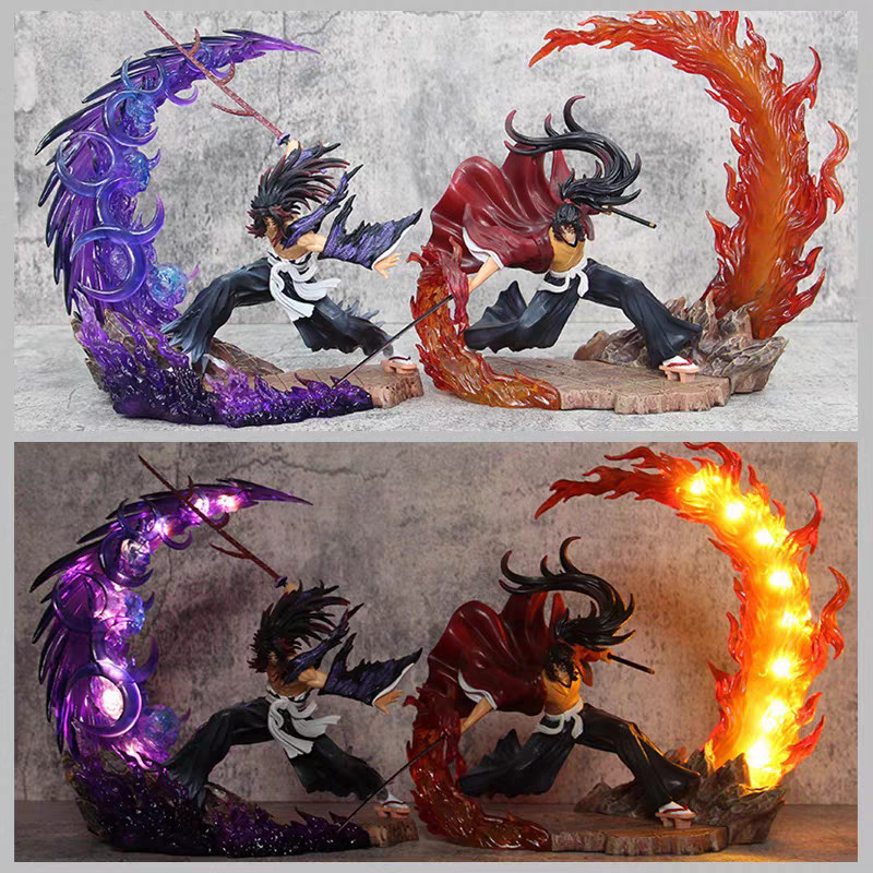 Demon Slayer Figures Kokushibo Action Figure Battery Luminescence Pvc Model Statue Tsugikuni Yoriich