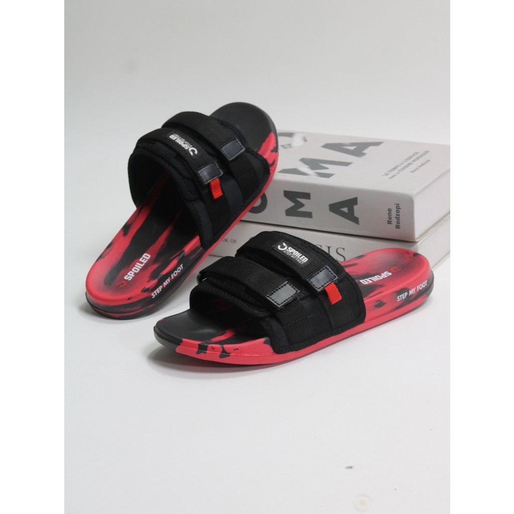 Promo SPOILED - REDGALAXY - Sandal Slide Pria Sendal Selop Cowok Terbaru Strapp Adjustablee