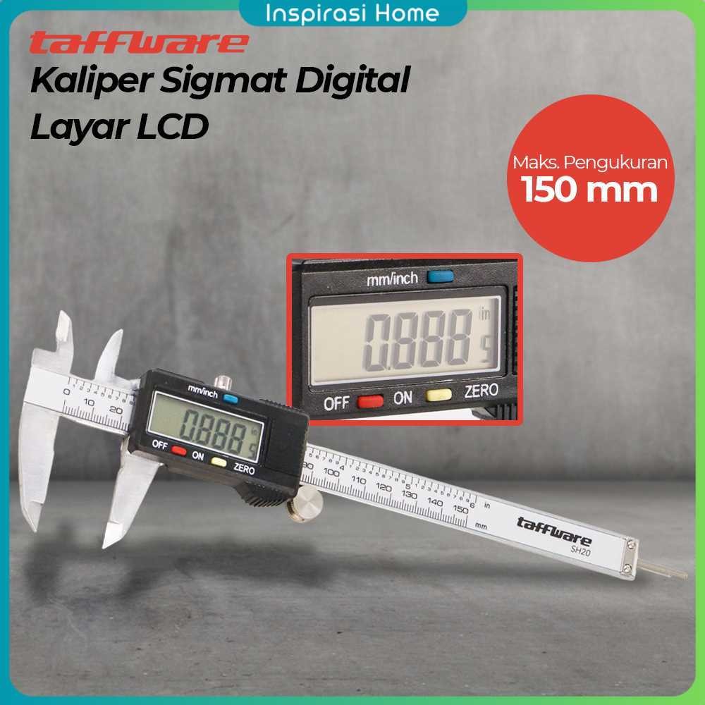

Taffware Kaliper Sigmat Penggaris Jangka Sorong Digital Layar LCD - SH20