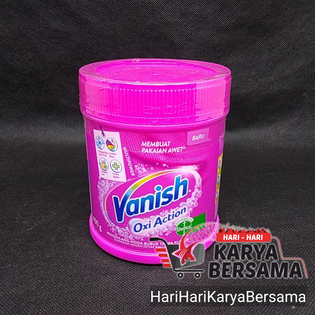 PERAWATAN PAKAIAN DETERJEN BUBUK VANISH POWDER OXI ACTION 400GR