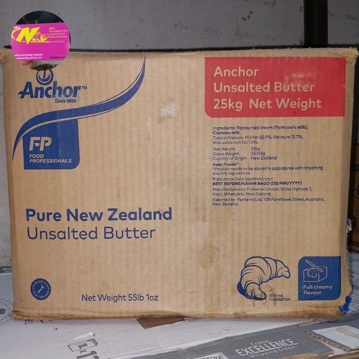 

[[PROMO]]New butter anchor unsalted 1 kg khusus grab dan gojek