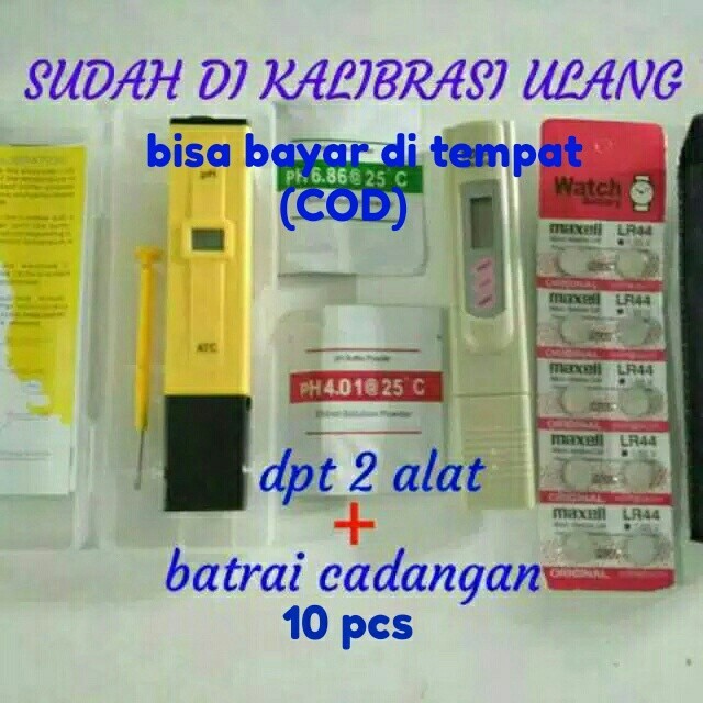 

Paket alat ukur tds & ph meter