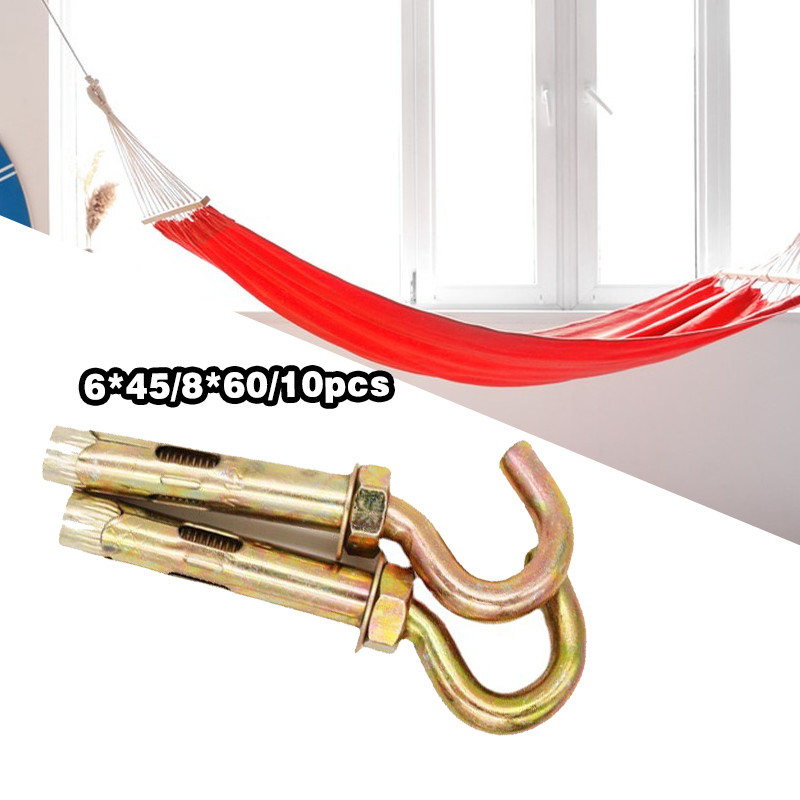 10PCS Dynabolt Gantung / Hook Dynabolt / Hook Achor Dynabolt /Hook Bolt M8x60 M6x45