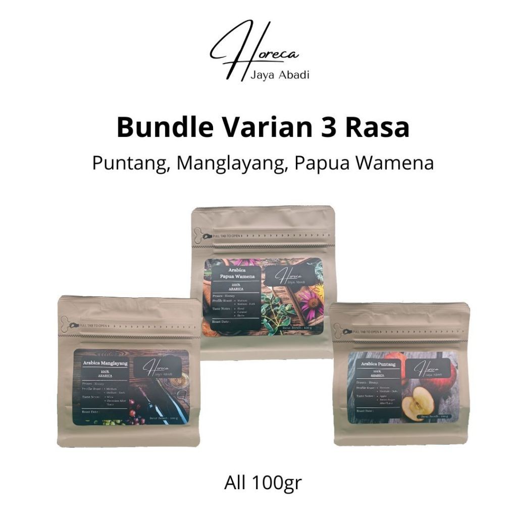 

Horeka Jaya Abadi Bundle of 3 - Puntang Honey, Papua Wamena Honey, Manglayang Honey - 100gr