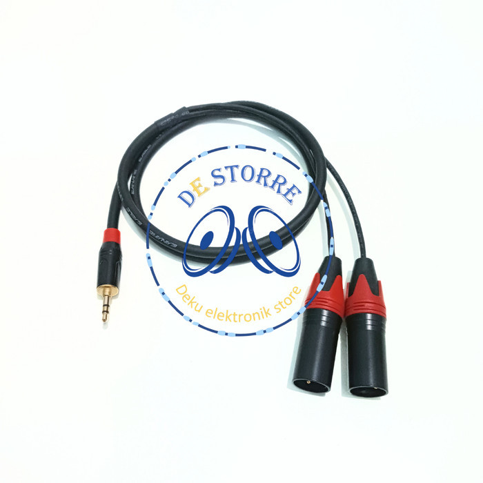 kabel jack 3.5mm to xlr male 3pin - aux mini stereo to jack canon 10M