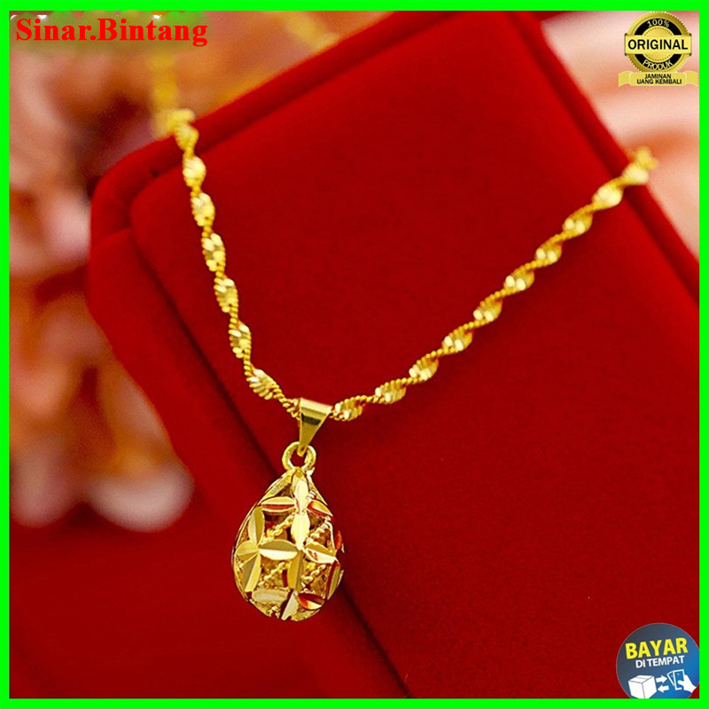 Kalung Emas Muda 100% Dapatkan Bola Cantik Ada Surat Pembelian