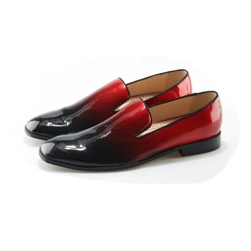Mixed Color Patent Leather Creepers Flats Good Quality Men Shoes Hot Sale Zapatos Mujer Red Black Me