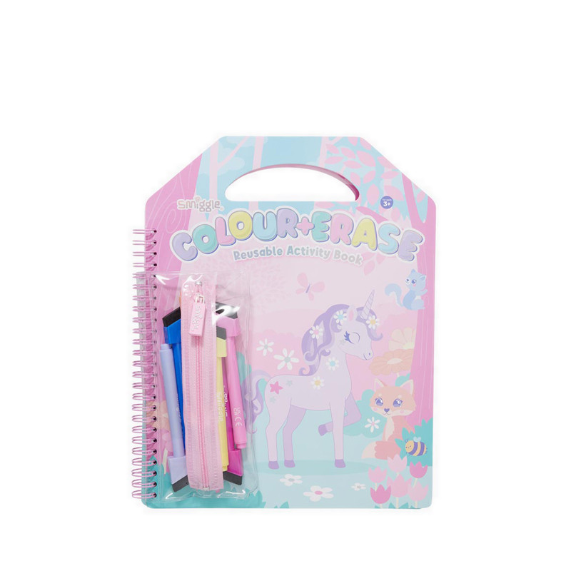 

Smiggle Colour Erase Activity Book - IGL401471PNK