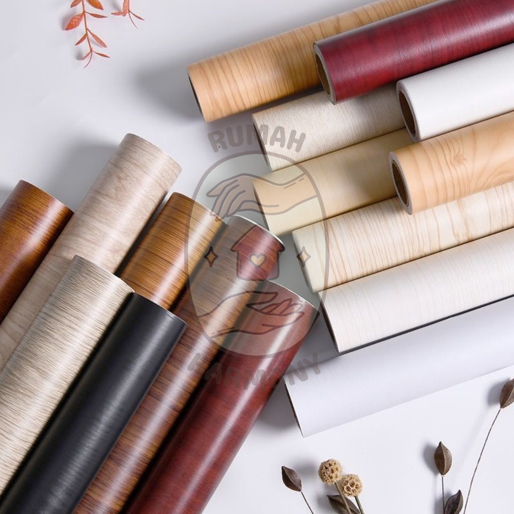 Stiker Meja Kayu Stiker Pelapis Lemari 60cm x 3m anti rayap anti jamur JJ203