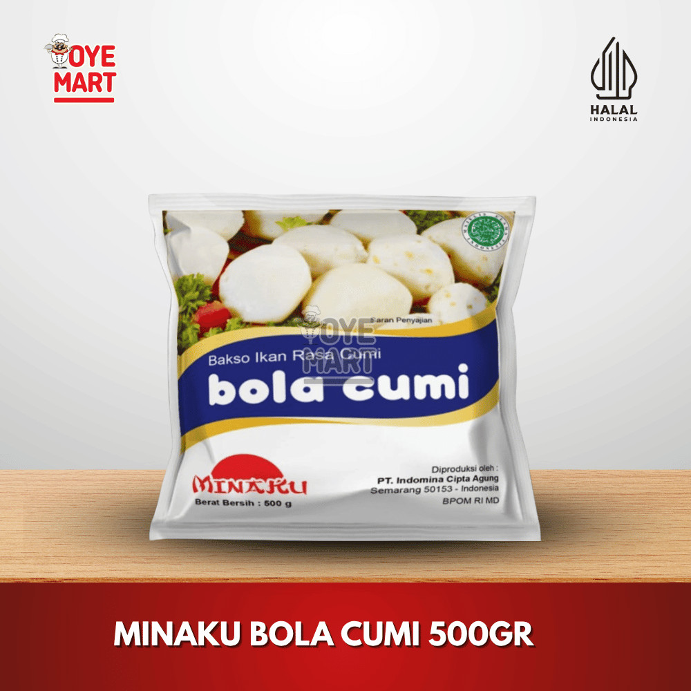 

MINAKU BOLA CUMI 500GR / BAKSO IKAN RASA CUMI