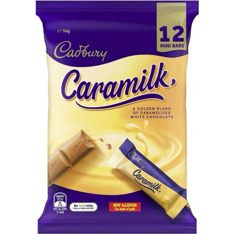 

Cadbury Caramilk Share Pack 12 Mini Bars 144g - Australia