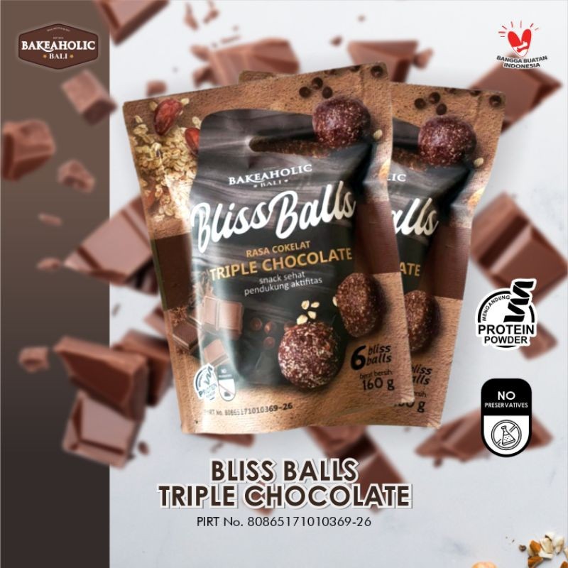 

Protein Balls Premium Bliss Balls Triple Chocolate 160 gr by Bakeaholic Bali