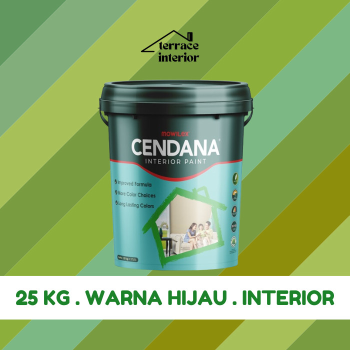 Cat Tembok Mowilex Cendana Interior Warna Hijau 25kg
