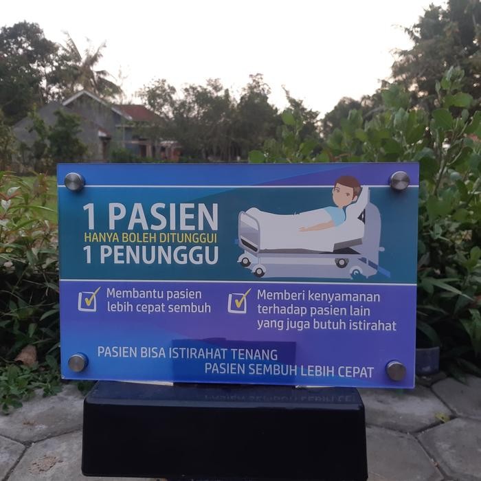 

Akrilik Informasi Penunggu Pasien