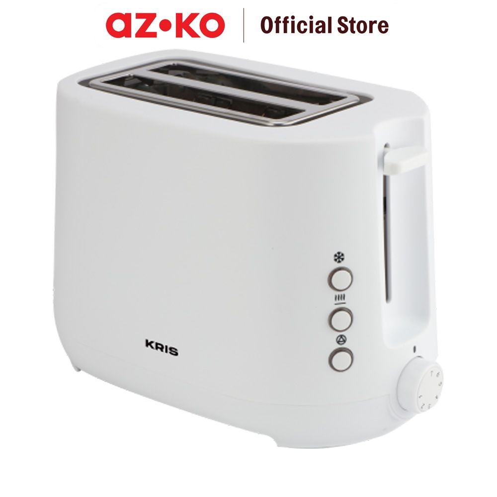 AZKO Kris Toaster 2 Slice 750 watt - Putih Pemanggang Roti Bread Grill Pembuat Makanan
