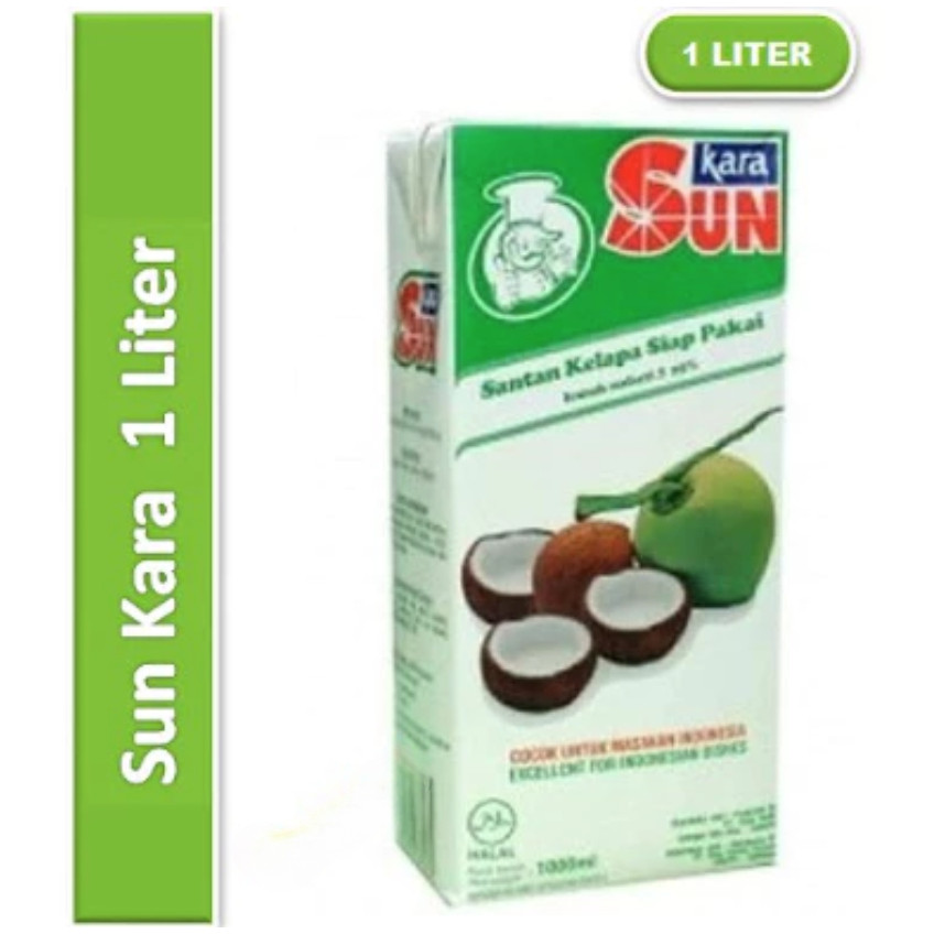 

Santan Instan Sun Kara 1 Liter Santan Kelapa Siap Pakai 1000 ml