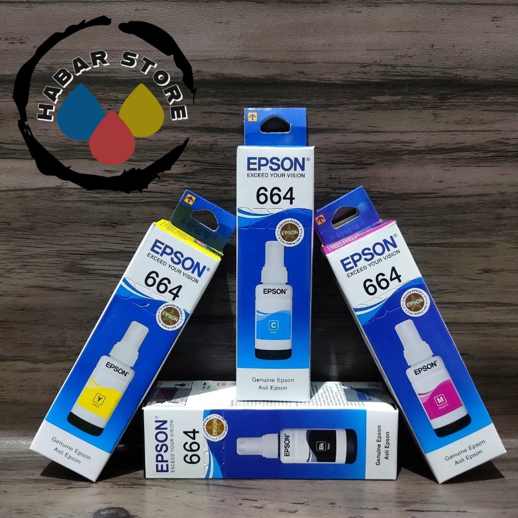 1 SET Tinta Epson 664 L120 L210 L220 L360