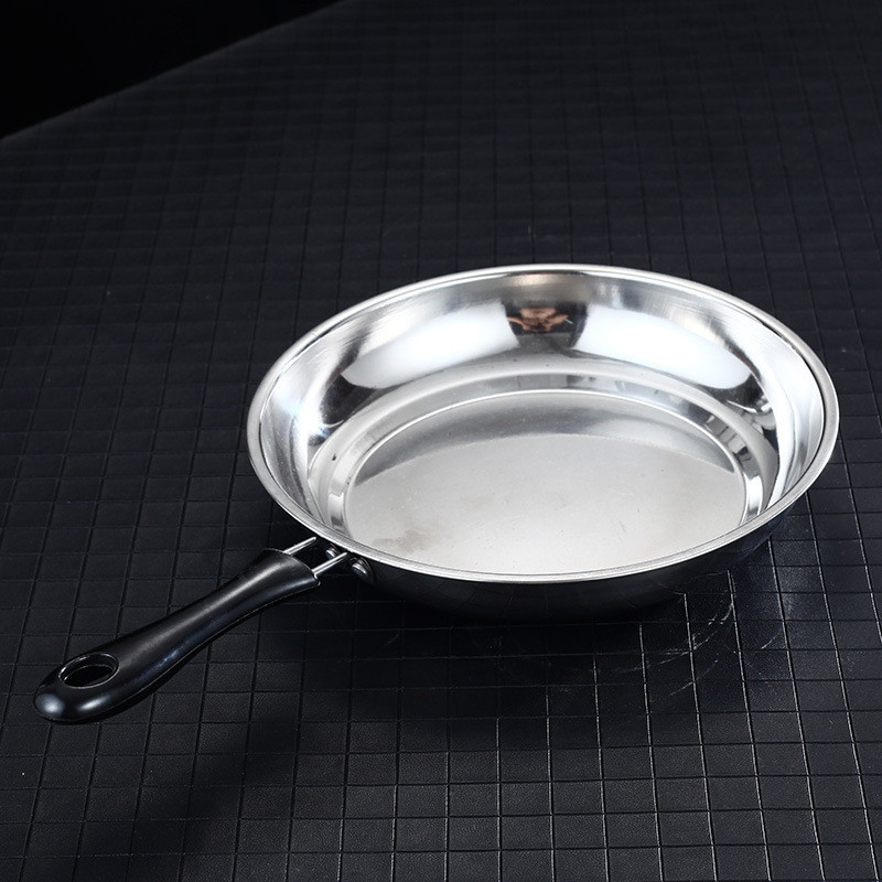 Set Wajan Teflon Stainless Steel Wajan Datar Anti Lengket Peralatan Masak