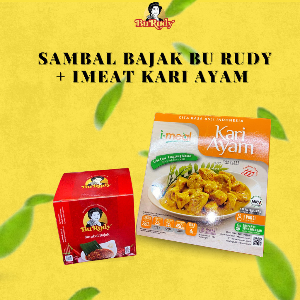 

Sambal Bajak Sachet Bu Rudy + I Meal Kari Ayam