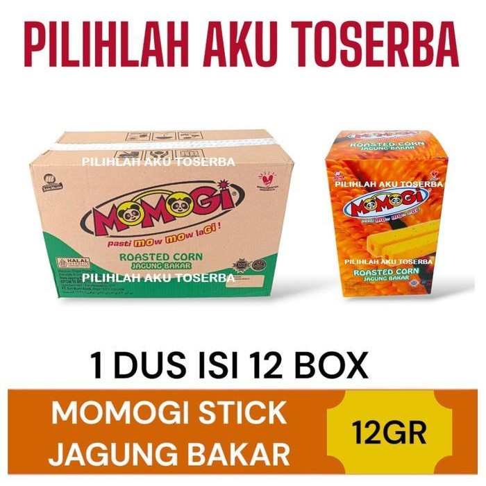 

Momogi LONG Stick JAGUNG BAKAR 12 gram - ( HARGA 1 DUS )