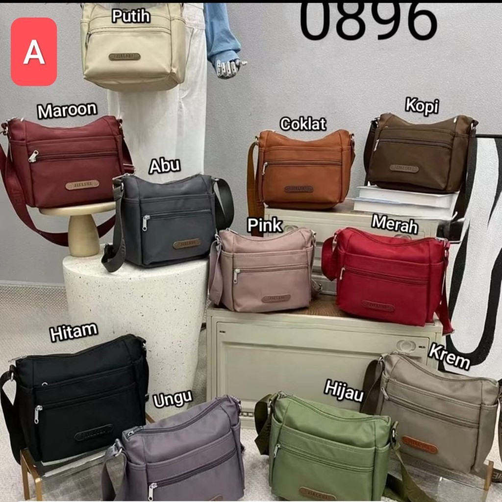 Jielshi Tas selempang medium wanita kekinian Sling bag cewek import terbaru
