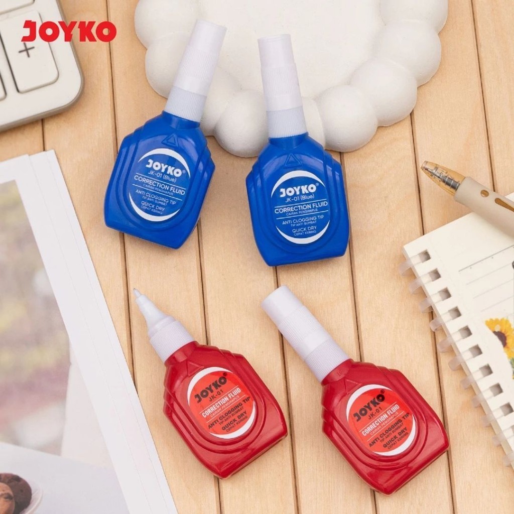 KAWA TipEx JOYKO JK-01 Correction Fluid  TipX Tipe X Cair Cairan Penghapus Pulpen Cepat Kering