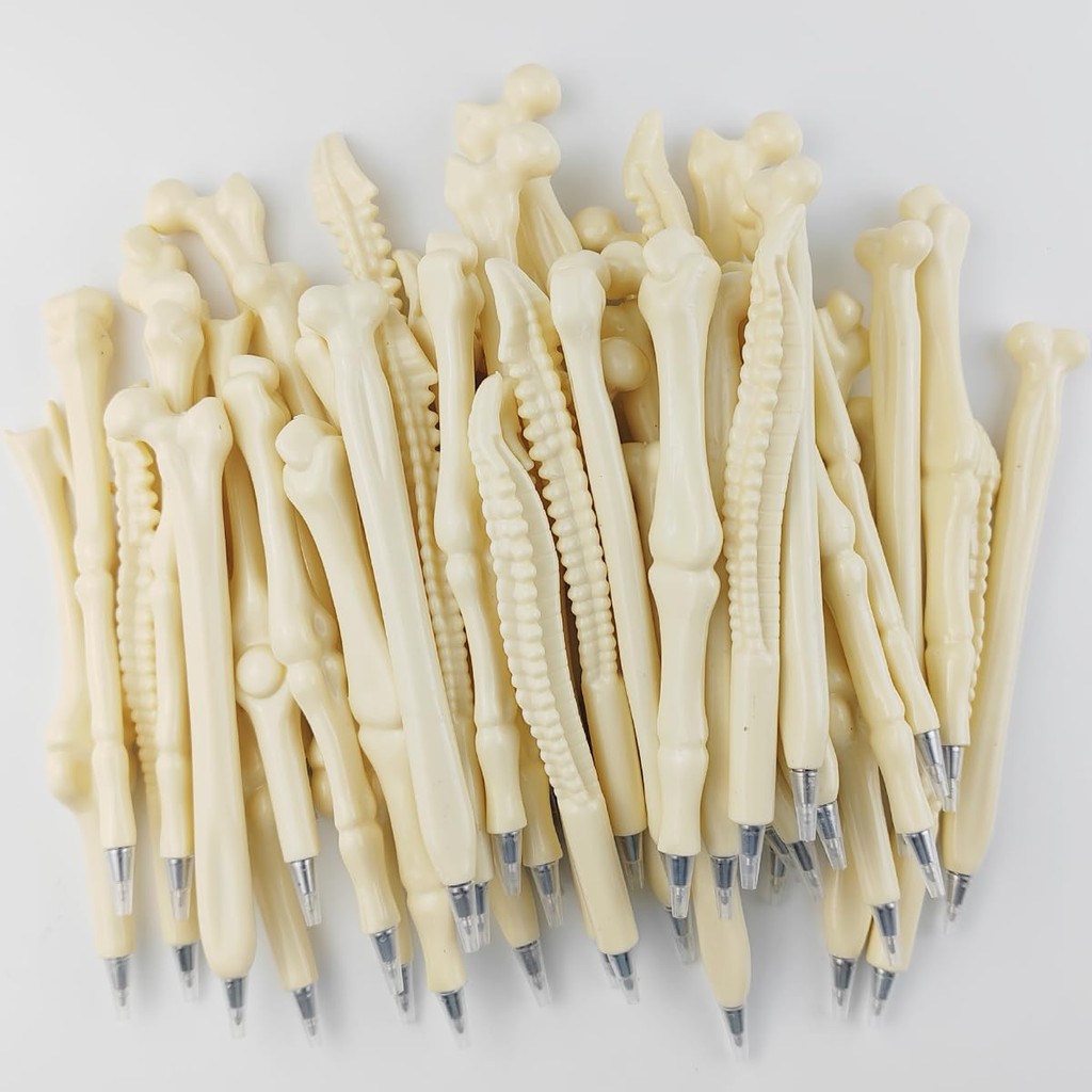 

40Pcs Hilarious Fun Bone Pens Back To School Supply Halloween Festival Gift Writing Pen Nurse Doctor Pens Stationery Gift