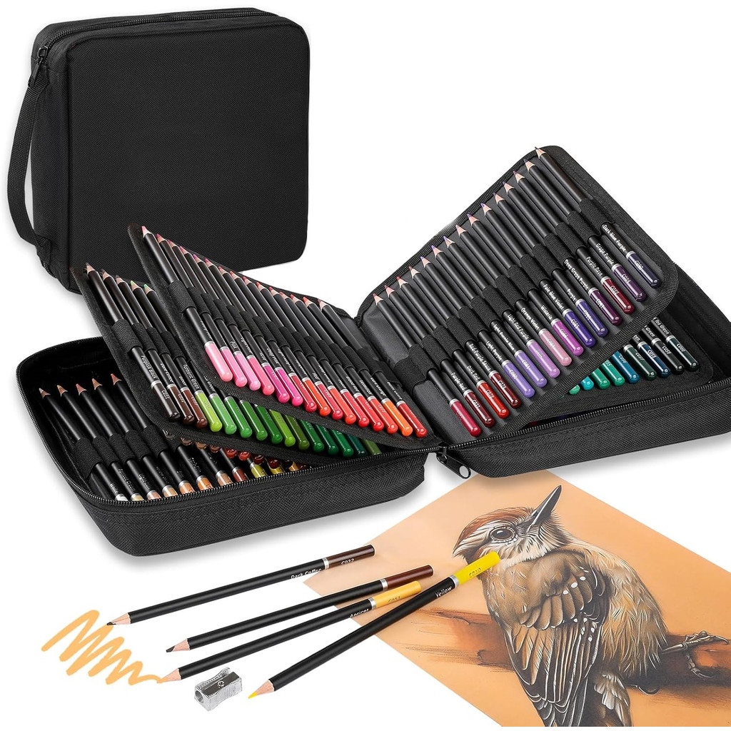 

120 Pack Colored Pencils for Adult Coloring Books, Soft Core Oil Based Color Pencils, Art Supplies
