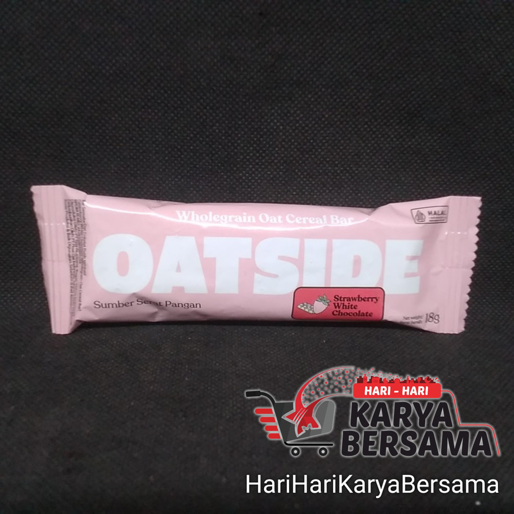 

MAKANAN RINGAN OATSIDE WHOLEGRAIN OAT CEREAL BAR STRAWBERRY 18GR